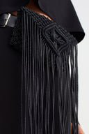 Black Tasseled Belt Bag-Y268018032