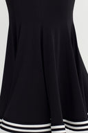 Black Striped Detail Fishtail Jersey Skirt - Y262012001