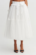 Off-White Organza Midi Skirt - Y262012009