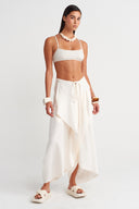 Off-White Asymmetrical Tie-Up Trousers - Y263013007