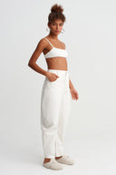 Off-White High-Waisted Straight-Fit Denim Trousers - Y263013019