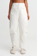 Off-White High-Waisted Straight-Fit Denim Trousers - Y263013019