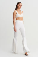 Off-White High-Waisted Flare Trousers - Y263013029