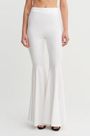 Off-White High-Waisted Flare Trousers - Y263013029