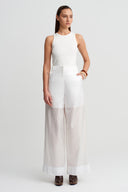 Off-White High-Waisted Transparent Layered Trousers - Y263013033