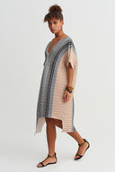 Asymmetrical Pleated Long Dress - Y264014088