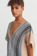 Asymmetrical Pleated Long Dress - Y264014088