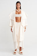 Off-White Sculptural Layered Collar Jacket - Y265015009