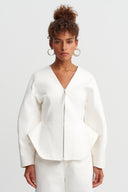 Off-White Denim Waist-Fit Zip Jacket - Y265015019