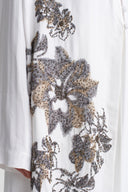 Off-White Embroidered Long Kimono - Y265015034