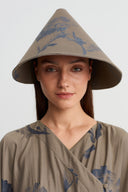 Brown/Grey Patterned Long Kimono Jacket - Y265015035