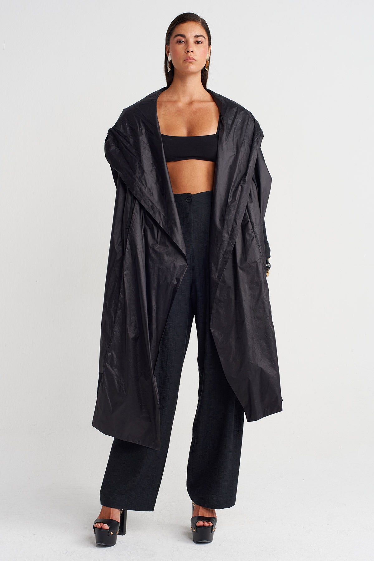 وشاح أسود / وشاح أسود بغطاء رأس - Y266016004