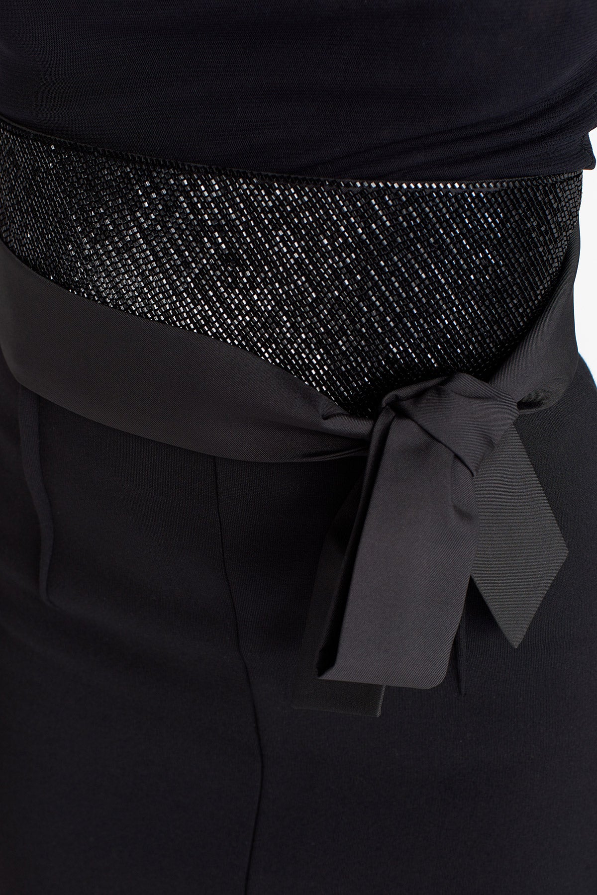 Black Stone Textured Binding Belt - Y268018005