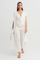 Off-White Metal Detail Lace-up Waist Belt - Y268018017